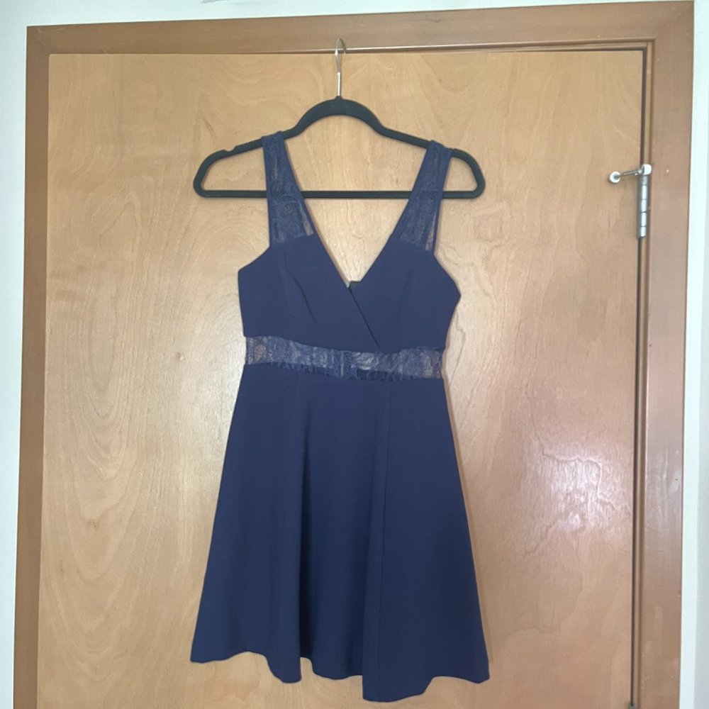 BCBGeneration Lace Detail Cocktail Dress